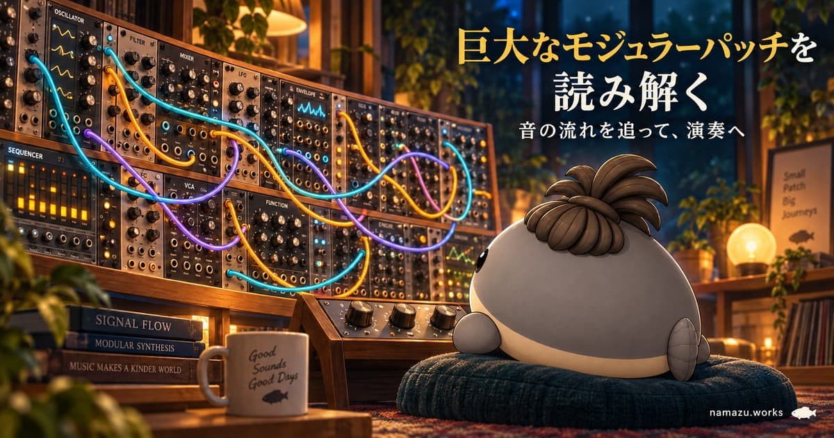 巨大なモジュラーパッチを読み解く - SIGNAL FLOWからMacro演奏へ