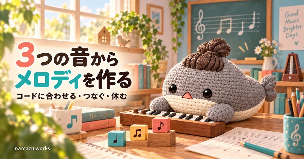 コードに合うメロディはどう作る？ — 各コードの3音から始める