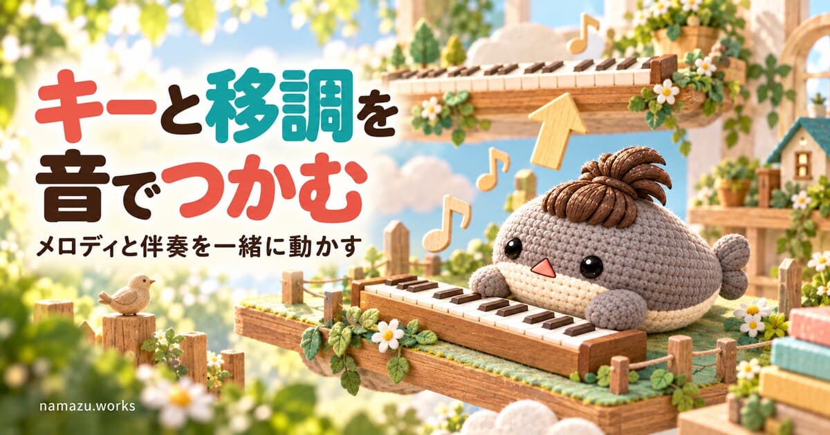 キーって何？ — メロディと伴奏を一緒に移調してみる