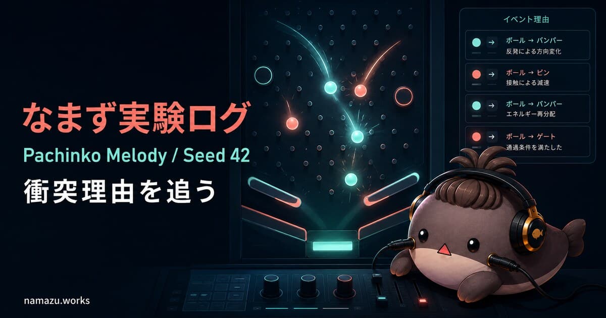 どの衝突で音が鳴った？ - Pachinko Melodyの発音理由を追う