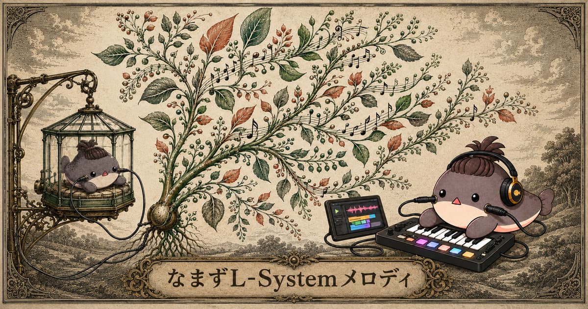 なまずL-Systemメロディのプレビュー