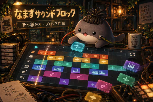 なまずサウンドブロックのプレビュー
