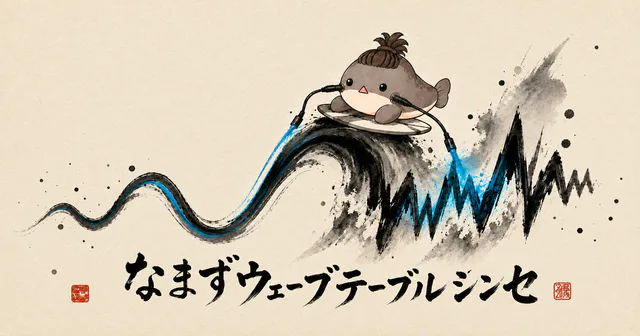 なまずウェーブテーブルシンセのプレビュー